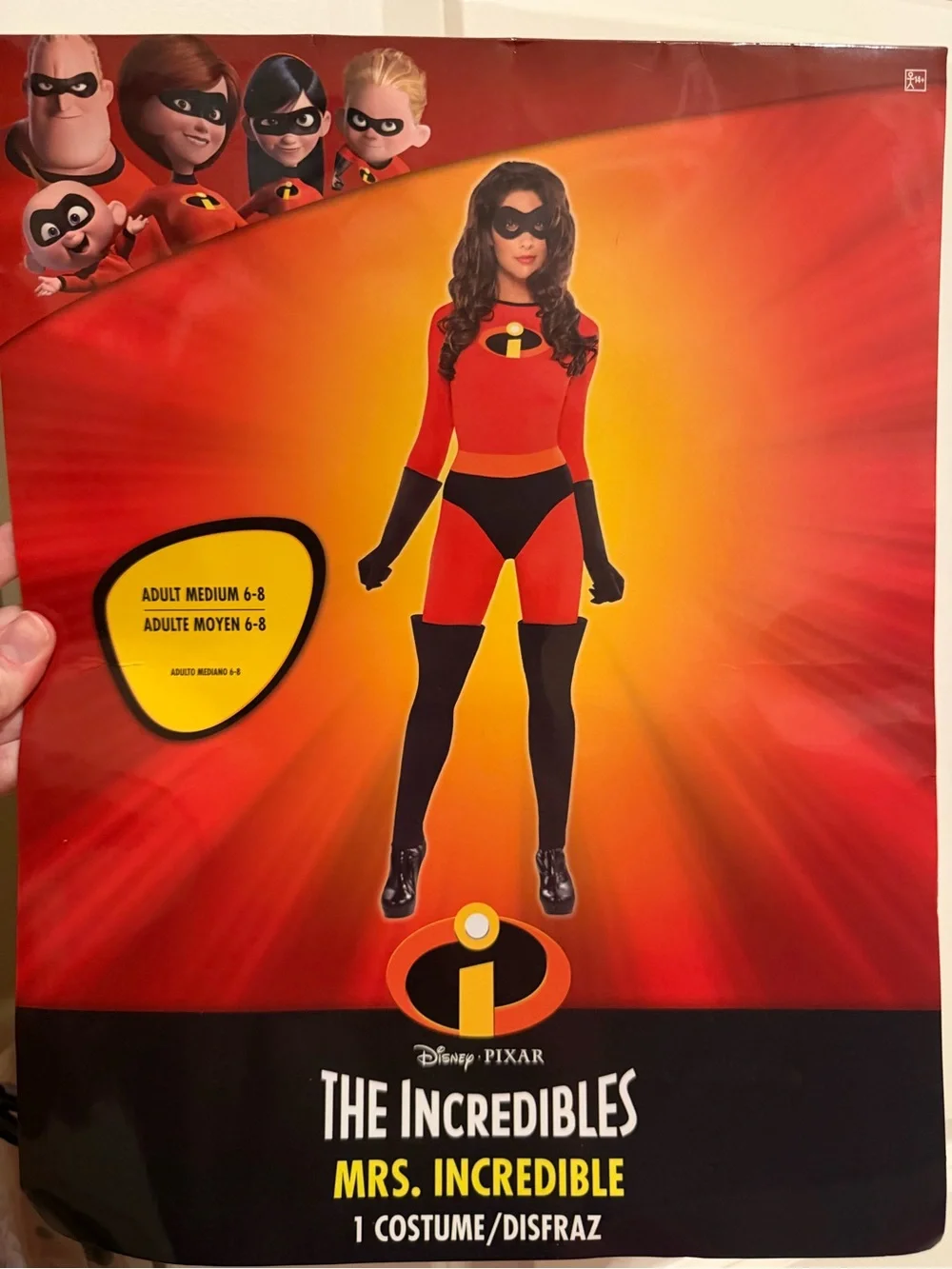 Disney Mrs. Incredible Costume - Red and Black